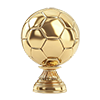 trophy award for football excellence on transparent background free png